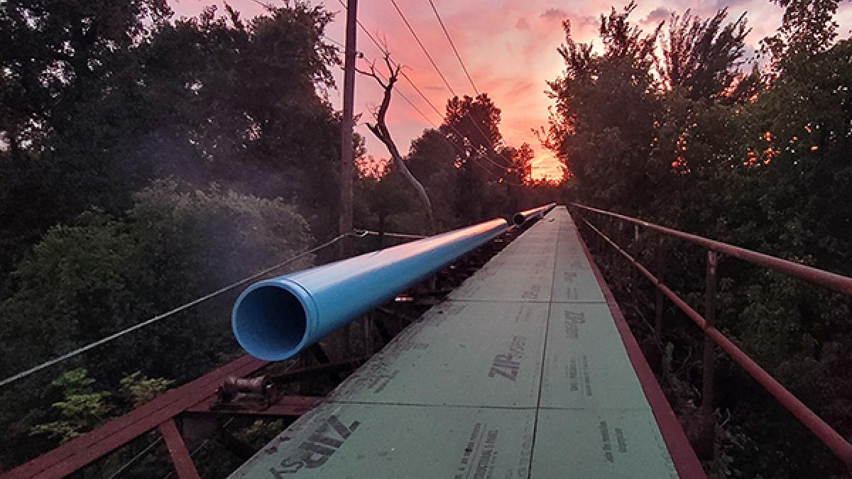Certa-Lok® PVC Pipe Offers Two-Day Aerial Installation for Much-Needed Potable Water Delivery