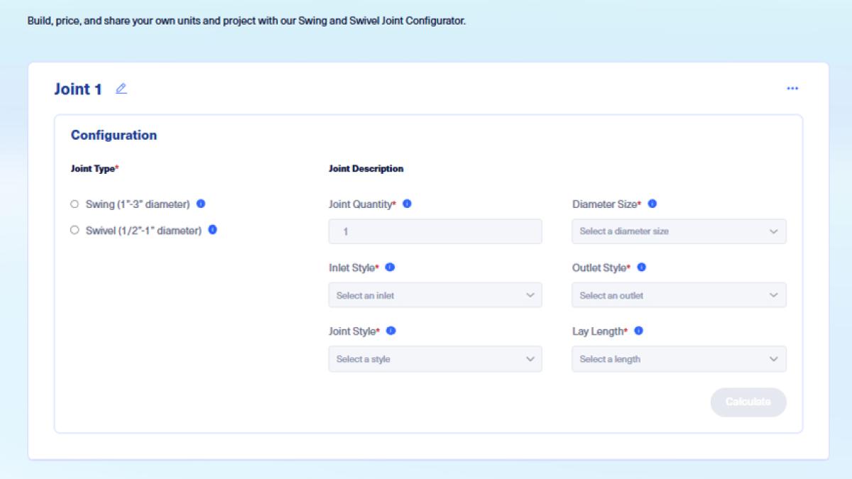 Swing Joint Configurator