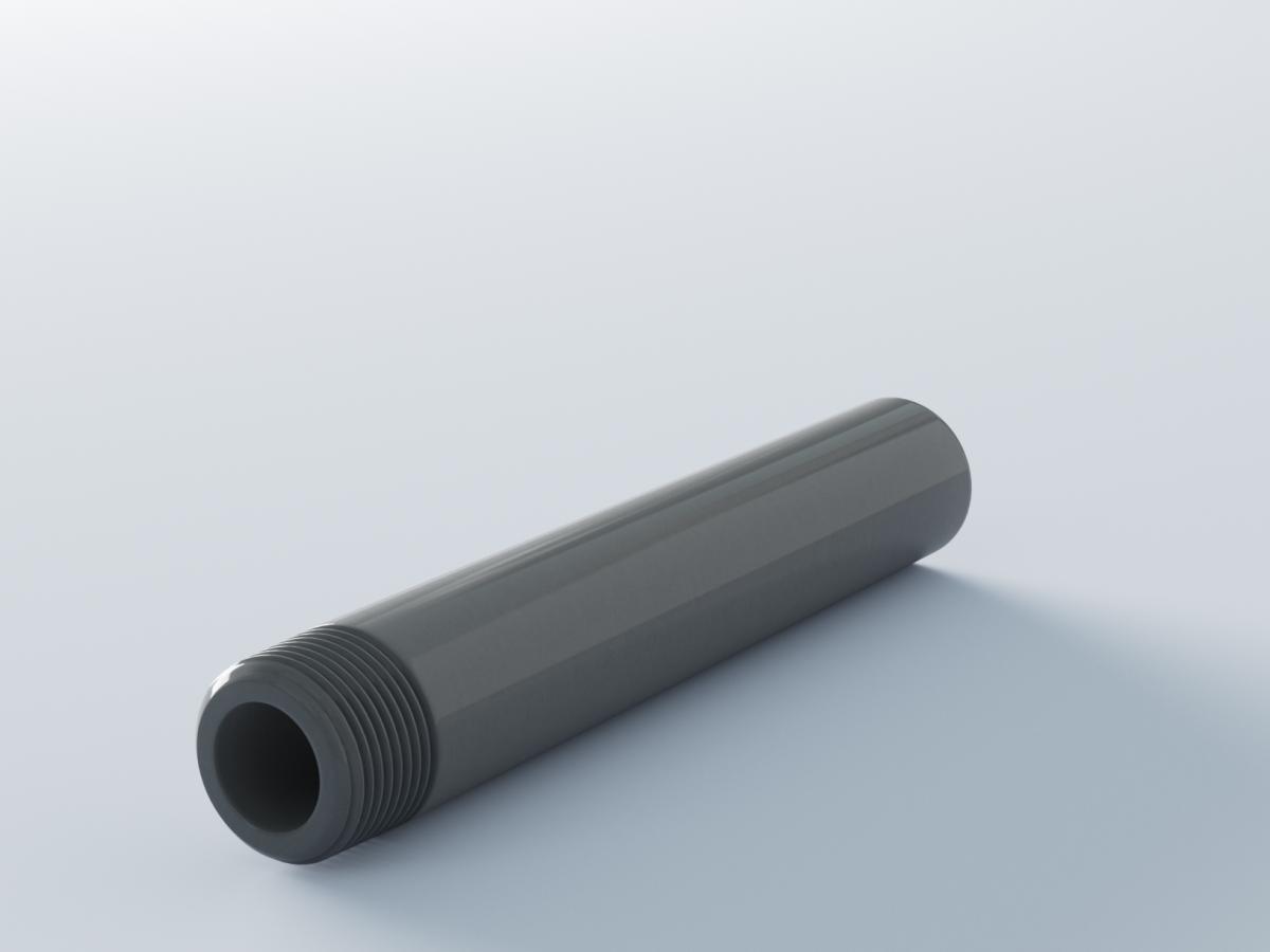 PVC Nipple Threaded One End
