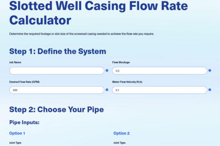 slotted well casing flow rate calculator thumbnail