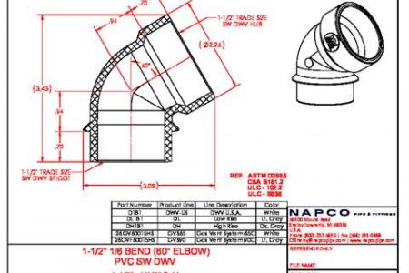 60 Degree Bend 1.5in (SxH) 1.5x1.5 D181.D01 DL181 DH181