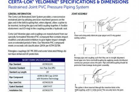 Certa-Lok® Yelomine® Specifications and Dimensions