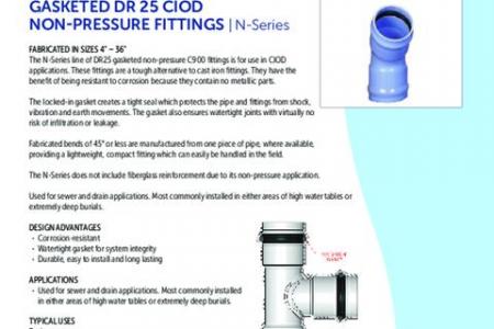 Gasketed DR 25 CIOD Non-Pressure Fittings | N-Series