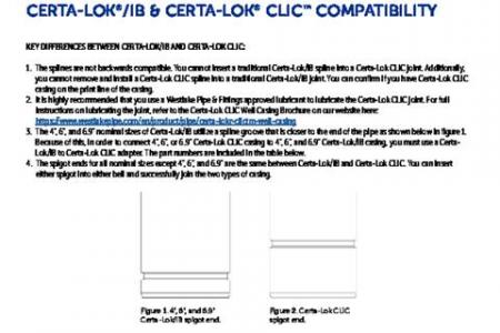 Certa-Lok®/IB and Certa-Lok® CLIC™ Compatiblity