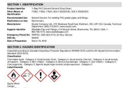 1-Step PVC Solvent Cement (Gray/Clear)