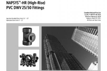 NAPSYS™-HR (High-Rise) PVC DWV 25/50 Fittings