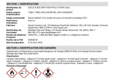 COLLE À SOLVANT POUR PVC 2-ÉTAPE (Gris)